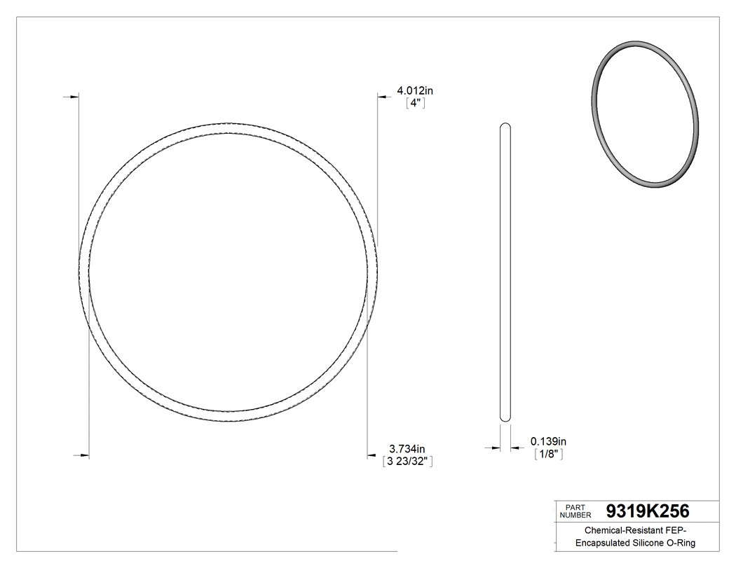 Technical drawing - 9319K256